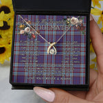 To My Beautiful Soulmate Necklace In Your Eyes I Have Found My Home Clan RCAF Tartan Wishbone Dancing Necklace