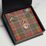 To My Beautiful Soulmate Necklace In Your Eyes I Have Found My Home Clan Buchanan Old Set Weathered Tartan Rising Phoenix Necklace