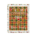 Personalized Gift Tartan Plaid Blanket Clan Baxter With Christmas Cookie Baking Crew Christmas Gift Blanket, Plaid Blanket, Christmas Fleece Blanket, Christmas Blanket, Tartan Blanket, Scottish Blanket, Scotland Blanket, Family Name Blanket, Custom Blanket, Personalized Blanket
