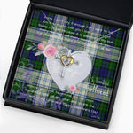 Gift For My Beautiful Girlfriend Necklace Valentine Necklace Clan Blackwatch Modern Tartan Cross Dancing Necklace Scottish Tartan Jewelry