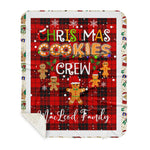 Personalized Gift Tartan Plaid Blanket Clan MacLeod Of Raasay With Christmas Cookie Baking Crew Christmas Gift Sherpa Blanket, tartan sherpa blanket,buffalo plaid sherpa blanket,christmas sherpa blanket,Christmas Throw Blanket,green plaid sherpa blanket,green sherpa blanket
