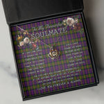 To My Beautiful Soulmate Necklace In Your Eyes I Have Found My Home Clan Hewitt Tartan Crown Pendant Necklace