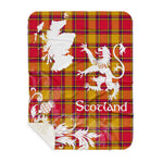 Sherpa Blanket - Tartan Blanket Thistle and Lion Scottish Clan Scrymgeour Plaid Blanket, plaid sherpa blanket queen,purple sherpa blanket,queen sherpa blanket,queen size sherpa blanket,red sherpa blanket,scottish tartan blankets,sherpa blanket,sherpa christmas blanket