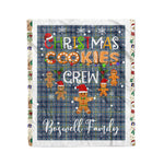 Personalized Gift Tartan Plaid Blanket Clan Boswell With Christmas Cookie Baking Crew Christmas Gift Blanket, Plaid Blanket, Christmas Fleece Blanket, Christmas Blanket, Tartan Blanket, Scottish Blanket, Scotland Blanket, Family Name Blanket, Custom Blanket, Personalized Blanket