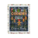 Personalized Gift Tartan Plaid Blanket Clan Cameron of Erracht Ancient With Christmas Cookie Baking Crew Christmas Gift Blanket, Plaid Blanket, Christmas Fleece Blanket, Christmas Blanket, Tartan Blanket, Scottish Blanket, Scotland Blanket, Family Name Blanket, Custom Blanket, Personalized Blanket