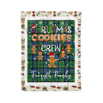 Products Personalized Gift Tartan Plaid Blanket Clan Forsyth Ancient With Christmas Cookie Baking Crew Christmas Gift Blanket, Plaid Blanket, Christmas Fleece Blanket, Christmas Blanket, Tartan Blanket, Scottish Blanket, Scotland Blanket, Family Name Blanket, Custom Blanket, Personalized Blanket