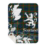 Sherpa Blanket - Tartan Blanket Thistle and Lion Scottish Clan Aiton Hunting Plaid Blanket, plaid sherpa blanket queen,purple sherpa blanket,queen sherpa blanket,queen size sherpa blanket,red sherpa blanket,scottish tartan blankets,sherpa blanket,sherpa christmas blanket