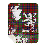 Sherpa Blanket - Tartan Blanket Thistle and Lion Scottish Clan Graham Red Plaid Blanket, plaid sherpa blanket queen,purple sherpa blanket,queen sherpa blanket,queen size sherpa blanket,red sherpa blanket,scottish tartan blankets,sherpa blanket,sherpa christmas blanket