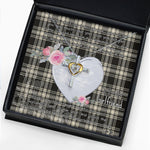 Gift For My Beautiful Girlfriend Necklace Valentine Necklace Clan Menzies Ancient Tartan Cross Dancing Necklace Scottish Tartan Jewelry
