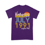 Vintage Since July 1991 Birthday Gift Birthday Shirt - Scotstee Shop