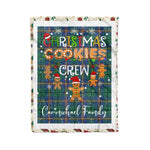 Personalized Gift Tartan Plaid Blanket Clan Carmichael Ancient With Christmas Cookie Baking Crew Christmas Gift Blanket, Plaid Blanket, Christmas Fleece Blanket, Christmas Blanket, Tartan Blanket, Scottish Blanket, Scotland Blanket, Family Name Blanket, Custom Blanket, Personalized Blanket