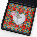 Gift For My Beautiful Girlfriend Necklace Valentine Necklace Clan Chattan Modern Tartan Cross Dancing Necklace Scottish Tartan Jewelry