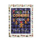Products Personalized Gift Tartan Plaid Blanket Clan Dunlop With Christmas Cookie Baking Crew Christmas Gift Blanket, Plaid Blanket, Christmas Fleece Blanket, Christmas Blanket, Tartan Blanket, Scottish Blanket, Scotland Blanket, Family Name Blanket, Custom Blanket, Personalized Blanket