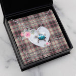 Sea Turtle Necklace Gift for My Beautiful Girlfriend Valentines Necklace Clan MacPherson Hunting Ancient Tartan Blue Turtle Necklace