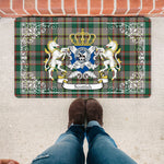 Doormat - Welcome Mat Scottish Craig Ancient Clan Badge Tartan Door Mat, Plaid Doormat