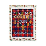 Personalized Gift Tartan Plaid Blanket Clan MacLachlan With Christmas Cookie Baking Crew Christmas Gift Blanket, Plaid Blanket, Christmas Fleece Blanket, Christmas Blanket, Tartan Blanket, Scottish Blanket, Scotland Blanket, Family Name Blanket, Custom Blanket, Personalized Blanket