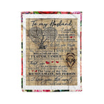 Scotstee Shop - Personalized Gift Letter To My Husband Cute Family Gifts Fleece Blanket