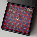 To My Beautiful Soulmate Necklace In Your Eyes I Have Found My Home Clan Galloway Red Tartan Crown Pendant Necklace