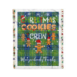 Fleece Blanket - Personalized Gift Tartan Plaid Blanket Clan Marjoribanks Ancient With Christmas Cookie Baking Crew Christmas Gift Fleece Blanket