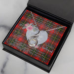 Rising Phoenix Necklace - Valentine Necklace Clan Somerville Tartan Gift for Girlfriend, Gift for My Wife Rising Phoenix Necklace
