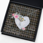 Gift For My Beautiful Girlfriend Necklace Valentine Necklace Clan MacKenzie Weathered Tartan Cross Dancing Necklace Scottish Tartan Jewelry