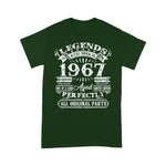 Scotstee Shop - 54 Years Old Gifts Legend Were Born In 1967 54th Birthday Shirt