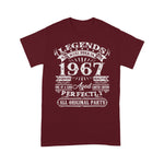 Scotstee Shop - 54 Years Old Gifts Legend Were Born In 1967 54th Birthday Shirt