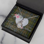 Rising Phoenix Necklace - Valentine Necklace Clan Walkinshaw Tartan Gift for Girlfriend, Gift for My Wife Rising Phoenix Necklace