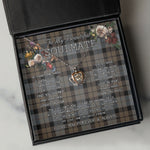 To My Beautiful Soulmate Necklace In Your Eyes I Have Found My Home Clan MacKay Weathered Tartan Crown Pendant Necklace