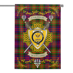 House Flag - Carnegie Modern Irish Shield Celtic Cross Tartan Garden Flag St Patrick's Day Garden Flag