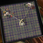To My Beautiful Soulmate Necklace In Your Eyes I Have Found My Home Clan Taylor Weathered Tartan Wishbone Dancing Necklace