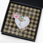 Gift For My Beautiful Girlfriend Necklace Valentine Necklace Clan Dunlop Hunting Tartan Cross Dancing Necklace Scottish Tartan Jewelry