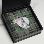 Rising Phoenix Necklace - Valentine Necklace Clan Webster Tartan Gift for Girlfriend, Gift for My Wife Rising Phoenix Necklace