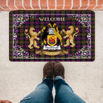 Welcome Mat Scottish MacDonald Modern Tartan Door Mat, Plaid Doormat copy
