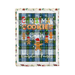 Personalized Gift Tartan Plaid Blanket Clan Campbell Dress With Christmas Cookie Baking Crew Christmas Gift Blanket, Plaid Blanket, Christmas Fleece Blanket, Christmas Blanket, Tartan Blanket, Scottish Blanket, Scotland Blanket, Family Name Blanket, Custom Blanket, Personalized Blanket
