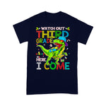 Watch Out Third Grade Here I Come Dinosaurs Back To School Shirt Back To School Gift Dinosaur Birthday Boy Shirt - Scotstee Shop