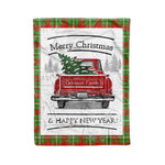 Tartan Blanket Vintage Red Truck with Christmas Tree Family Scottish Clan Grierson plaid blanket, red plaid blanket, buffalo plaid blanket, green plaid blanket, plaid fleece blanket, blue plaid blanket, red tartan blanket, tartan plaid blanket, black and white plaid blanket, , christmas plaid blanket, orange plaid blanket, tartan plaid throw blanket, pink plaid blanket, brown plaid blanket, buffalo check blanket