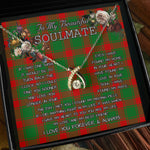 To My Beautiful Soulmate Necklace In Your Eyes I Have Found My Home Clan Middleton Tartan Wishbone Dancing Necklace