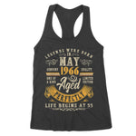 55 Years Old Birthday Gift Vintage May 1966 55th Birthday Gift Women's Tank Top - Scotstee Shop