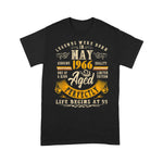 Scotstee Shop - 55 Years Old Birthday Gift Vintage May 1966 55th Birthday Shirt