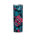 Sugar Skull Tumbler Sugar Skull with Floral Sugar Skull Tumbler 20oz - Scotstee Shop