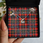 valentine necklace, necklace girlfriend, necklace for wife, cute necklaces for girlfriend, jewelry for girlfriend, to my soulmate necklace, to my future wife necklace, heart necklace for girlfriend, tartan heart necklace,