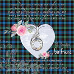 Rising Phoenix Necklace - Valentine Necklace Clan Guthrie Modern Tartan Gift for Girlfriend, Gift for My Wife Rising Phoenix Necklace