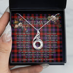To My Beautiful Soulmate Necklace In Your Eyes I Have Found My Home Clan Brown Modern Tartan Rising Phoenix Necklace, valentine necklace, necklace girlfriend, necklace for wife, cute necklaces for girlfriend, jewelry for girlfriend, to my soulmate necklace, to my future wife necklace, heart necklace for girlfriend, tartan heart necklace, necklace jewelry, valentines day necklace, valentines necklace for her, valentines day necklace for her, valentine's day necklace for girlfriend,