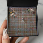 valentine necklace, necklace girlfriend, necklace for wife, cute necklaces for girlfriend, jewelry for girlfriend, to my soulmate necklace, to my future wife necklace, heart necklace for girlfriend, tartan heart necklace,