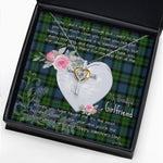Gift For My Beautiful Girlfriend Necklace Valentine Necklace Clan MacKie Tartan Cross Dancing Necklace Scottish Tartan Jewelry
