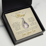 To My Loving Mom Necklace You Are Important To Me Gift For Her Mother's Day Mother's Day Phoenix Rising Necklace