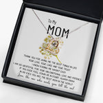 Love Dancing Necklace - Mom Necklace Gift - To My Mom Necklace - Thank You For Giving Me The Best Things In Life