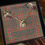 To My Beautiful Soulmate Necklace In Your Eyes I Have Found My Home Clan MacKinnon Ancient Tartan Wishbone Dancing Necklace