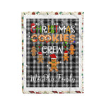 Personalized Gift Tartan Plaid Blanket Clan MacPhee Black With Christmas Cookie Baking Crew Christmas Gift Blanket, Plaid Blanket, Christmas Fleece Blanket, Christmas Blanket, Tartan Blanket, Scottish Blanket, Scotland Blanket, Family Name Blanket, Custom Blanket, Personalized Blanket